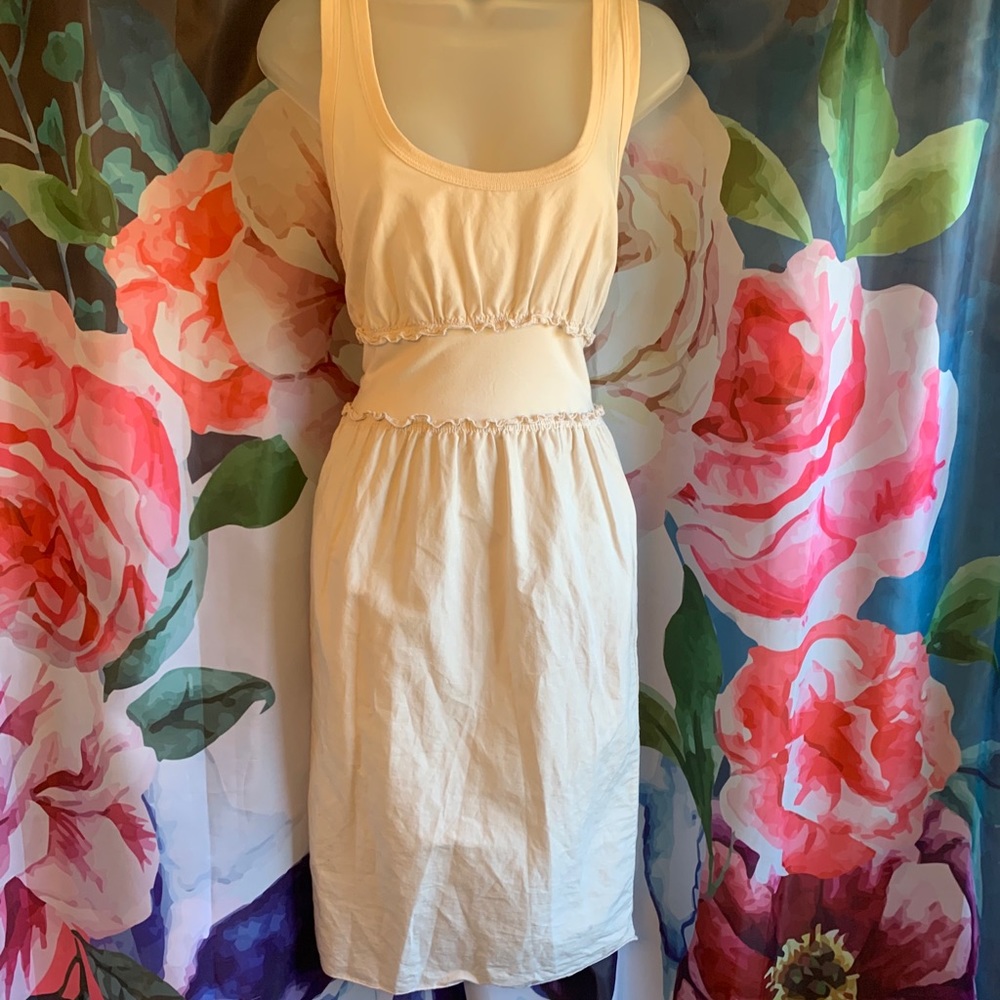 James Perse Linen & Cotton Sleeveless Dress